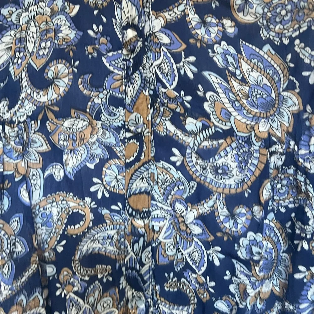Miss June Paris Blue Floral Dress OS - Picture 8 of 9